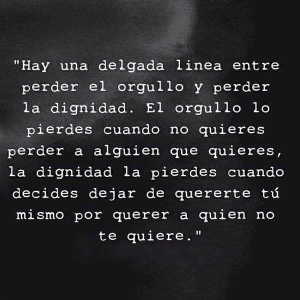 Orgullo y dignidad