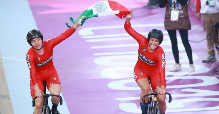 Daniela Gaxiola y Yessica Salazar ganan oro en ciclismo de velocidad; imponen récord panamericano