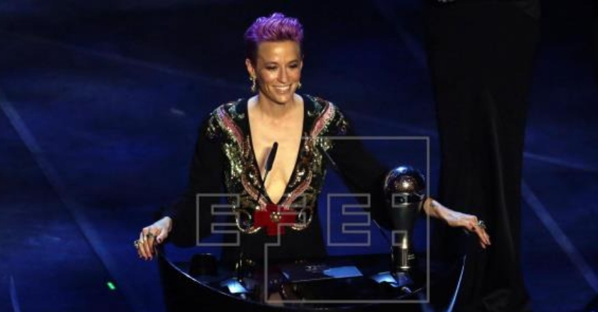 Megan Rapinoe recibe el «The Best» tras conquistar el Mundial