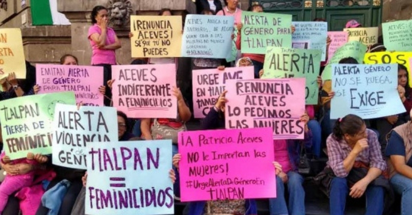 Miles de mujeres firman, piden alerta de género en Tlalpan