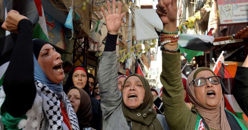 Las mujeres palestinas se manifiestan por primera vez contra la violencia machista