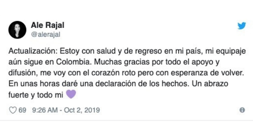Denuncian deportación de fotógrafa mexicana que iba a trabajar en Colombia