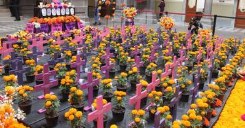 Altar de muertas, no estamos todas, faltan las asesinadas en Reynosa