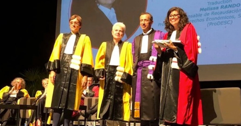 Activista oaxaqueña recibe el honoris causa en Paris