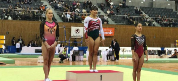 Pega Alexa Moreno un brinco al oro en la Copa de Gimnasia de Japón (Video)