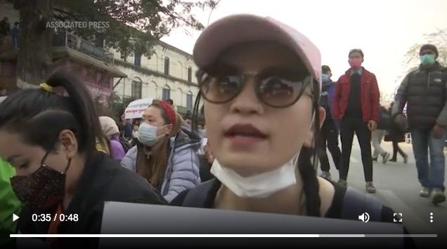Cientos marchan en Katmandú por los derechos de las mujeres