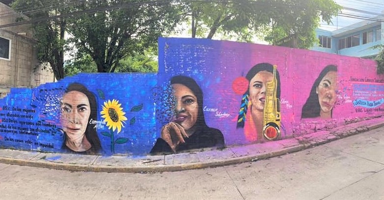 Reportan 20 ataques de ácido contra mujeres en México; con mural visibilizan que siguen sin justicia