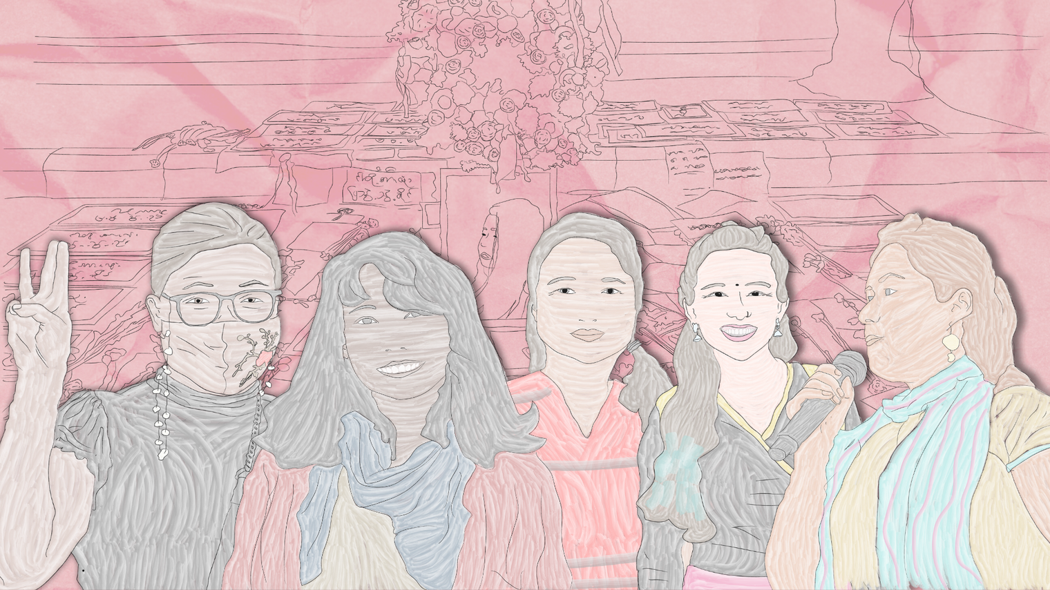 «Somos imparables»: conoce a las mujeres que lideran las protestas de Myanmar