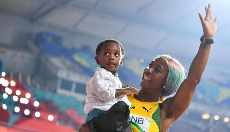 Shelly-Ann Fraser-Pryce, madre y atleta olímpica