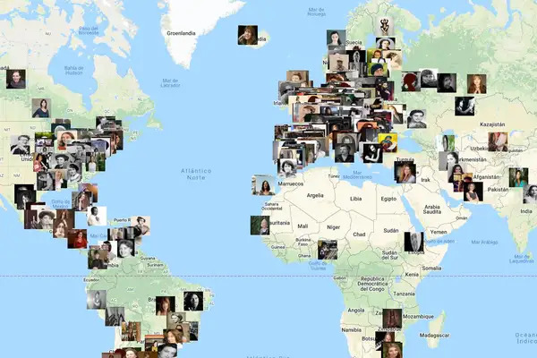 Mapa interactivo de las 530 grandes compositoras olvidadas de la historia