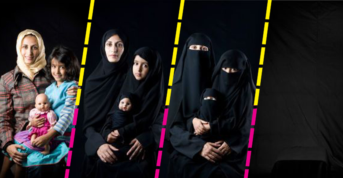 The Hijab Series: Las fotografías que muestran la desaparición de las mujeres bajo el hijab