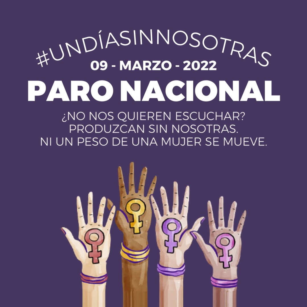 Un día sin nosotras 2022: Todo sobre el paro nacional de mujeres