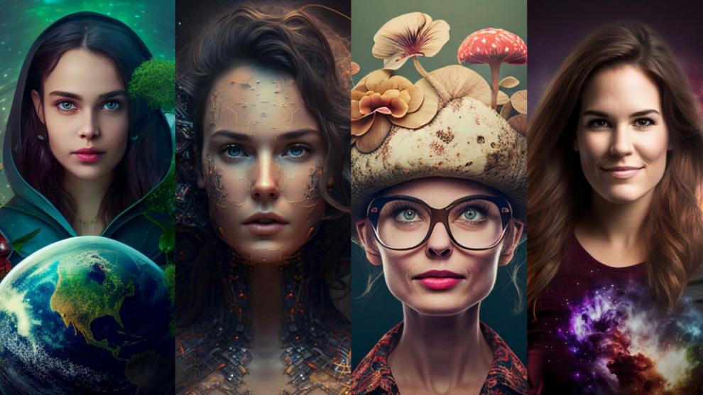 Una inteligencia artificial ilustra cómo se ven las mujeres en varias disciplinas científicas