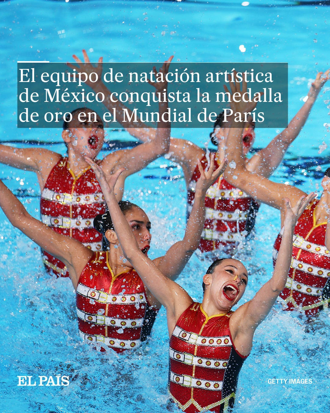 El equipo de natación artística de México conquista la medalla de oro en el Mundial de París